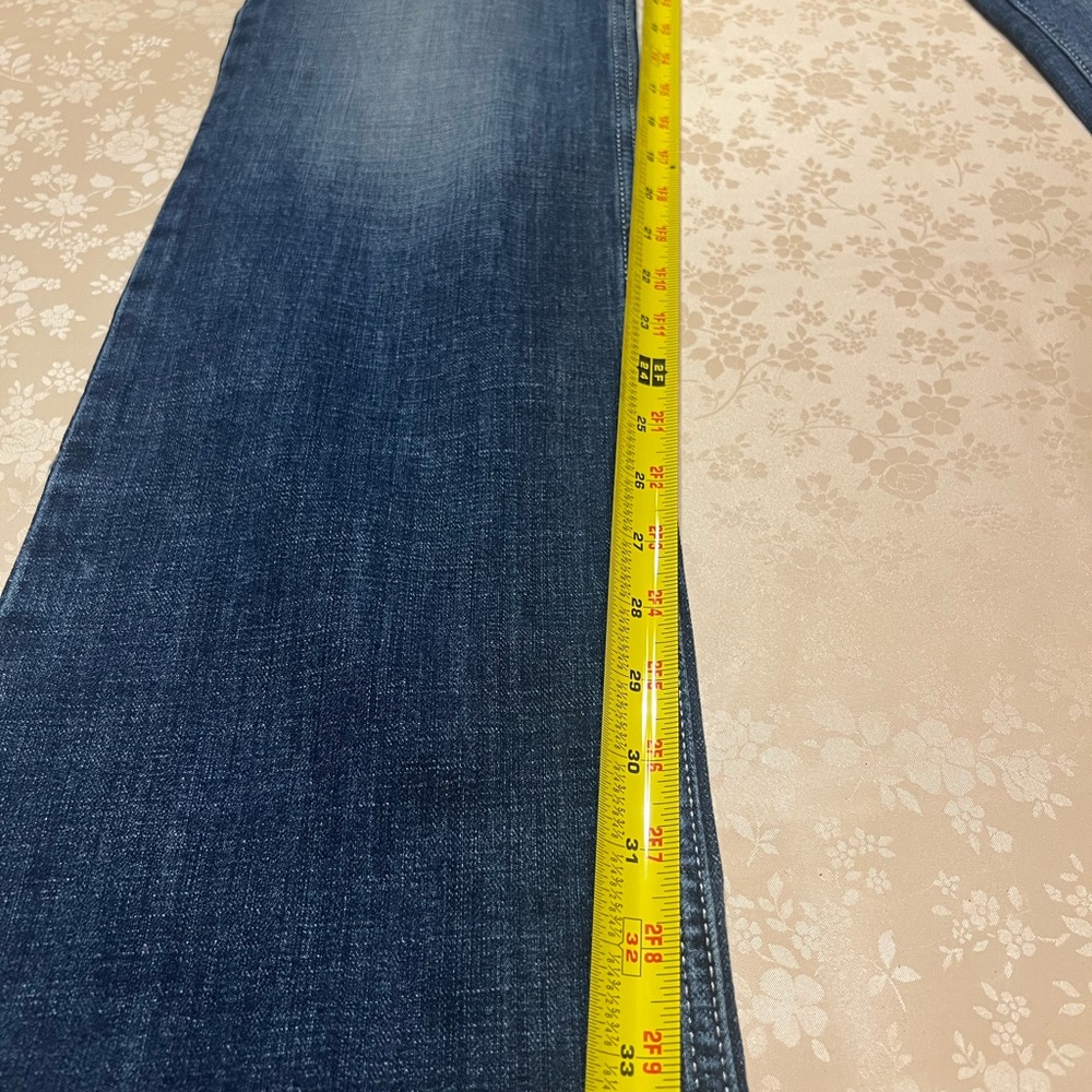 Wrangler Women's Bootcut Stretch Denim Jeans Size 9X36 Medium Wash Tall Low Rise - Picture 3 of 15
